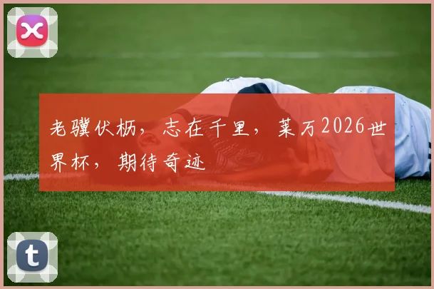 老骥伏枥,志在千里,莱万2026世界杯,期待奇迹